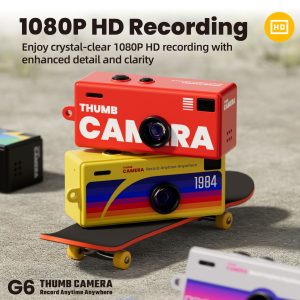 Mini Ρετρό Κάμερα G6 1080P με Κάρτα 32GB - Image 4