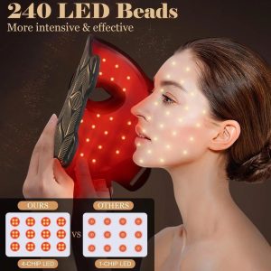 Σιλικόνης LED Μάσκα Προσώπου Φωτοθεραπείας NIR - Image 3
