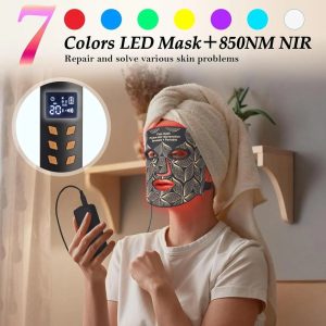 Σιλικόνης LED Μάσκα Προσώπου Φωτοθεραπείας NIR - Image 5
